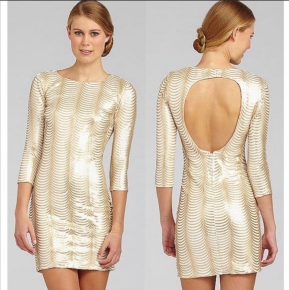 Windsor Dresses & Skirts - [Windsor] Gold Sequin Dress Size 13